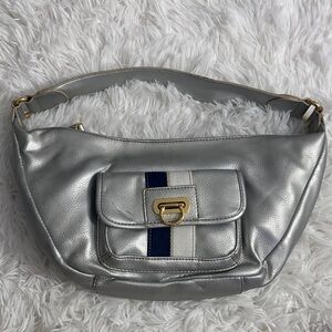 Tommy Hilfiger Silver Women's Bag with Gold Accents